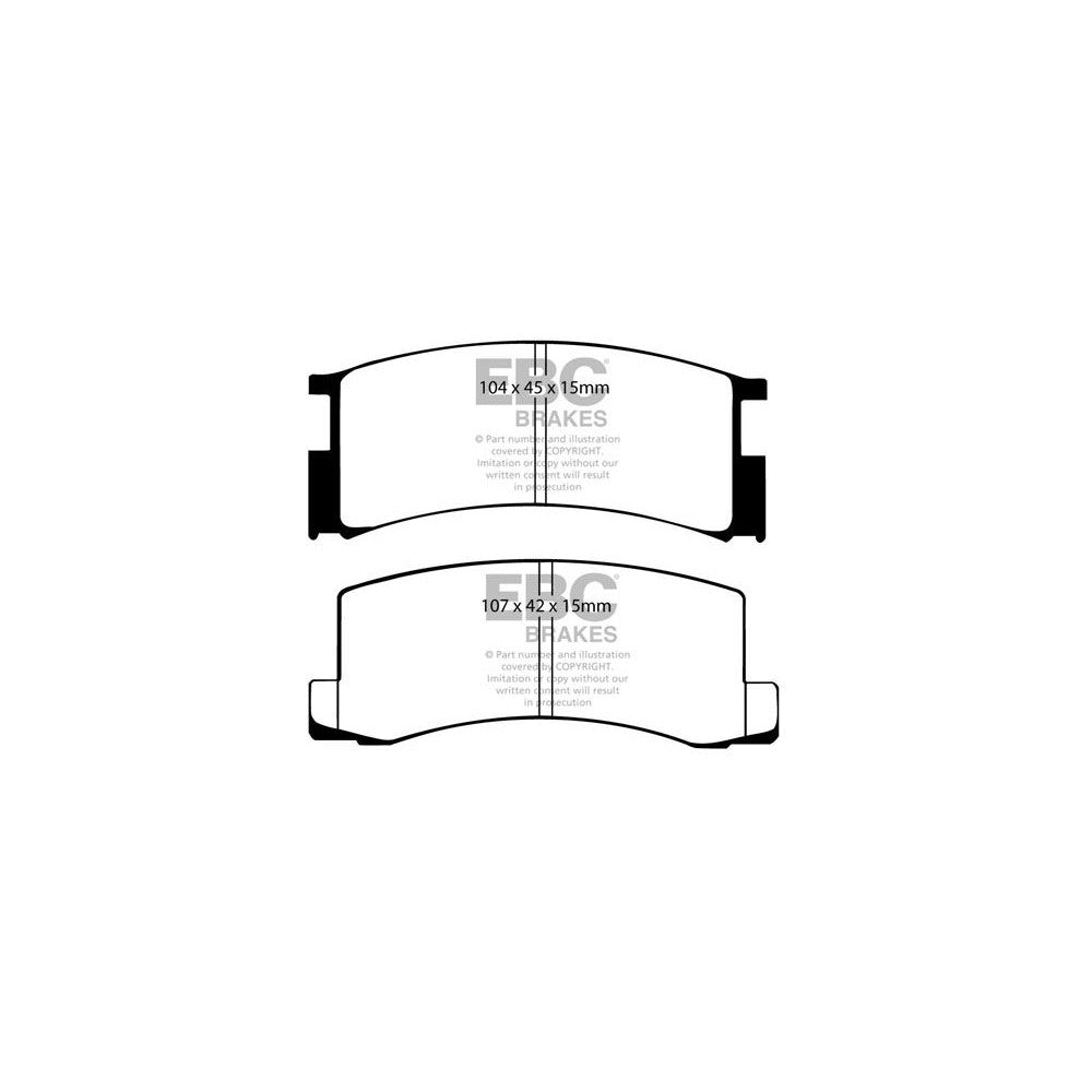 EBC Ultimax Brake Pads 104mm x 45mm DP457 - Rear
