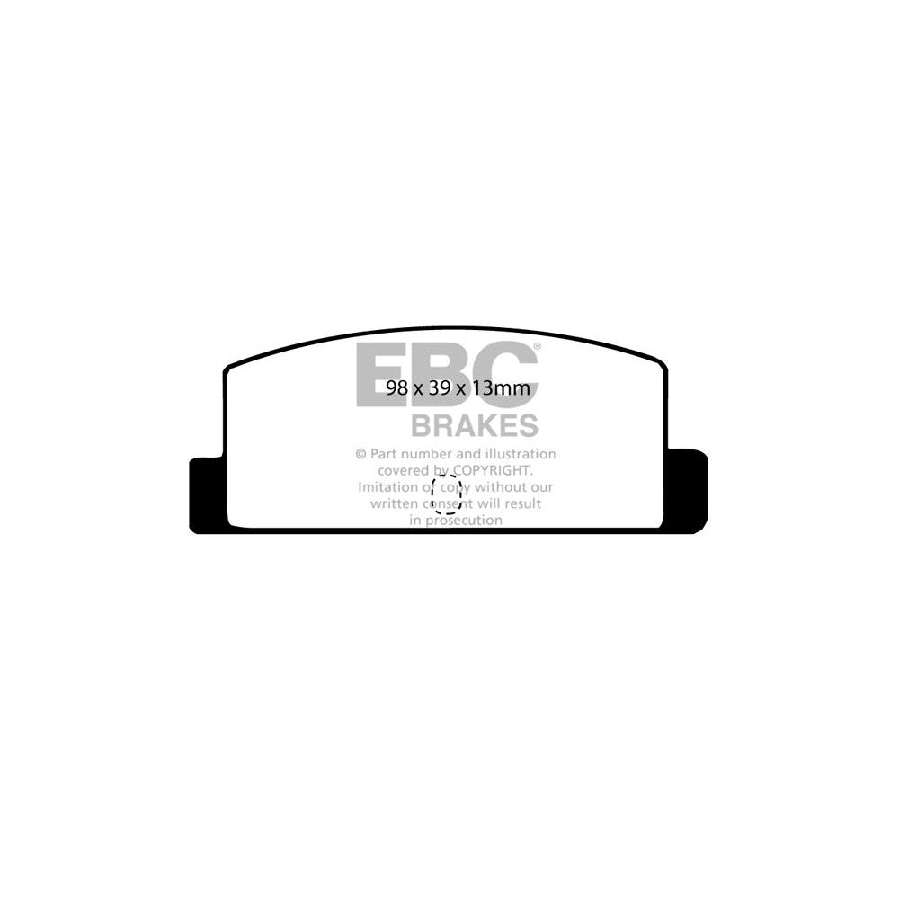 EBC Ultimax Brake Pads 98mm x 39mm DP466 - Rear