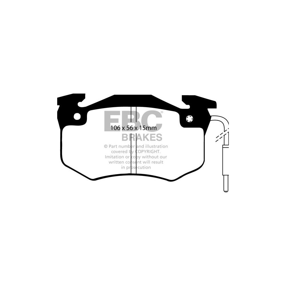 EBC Ultimax Brake Pads 106mm x 56mm DP489/2 - Front