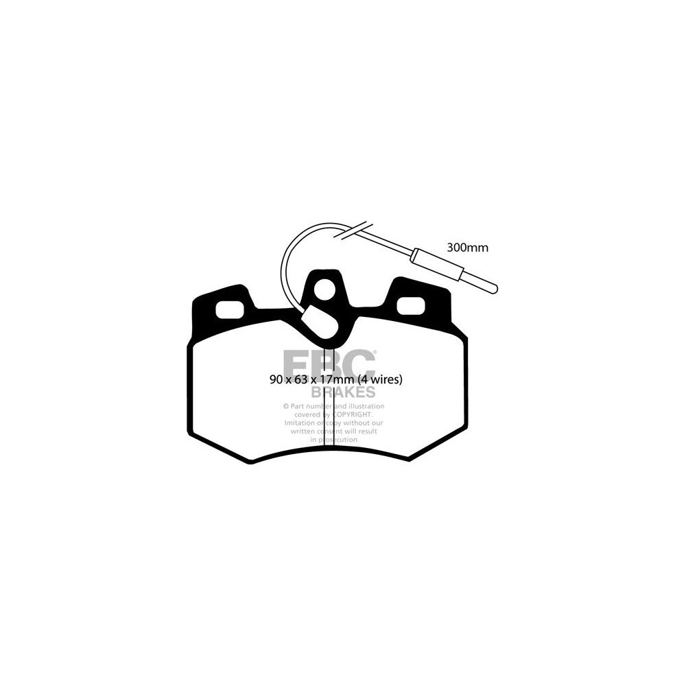 EBC Ultimax Brake Pads 90mm x 63mm DP575/4 - Front