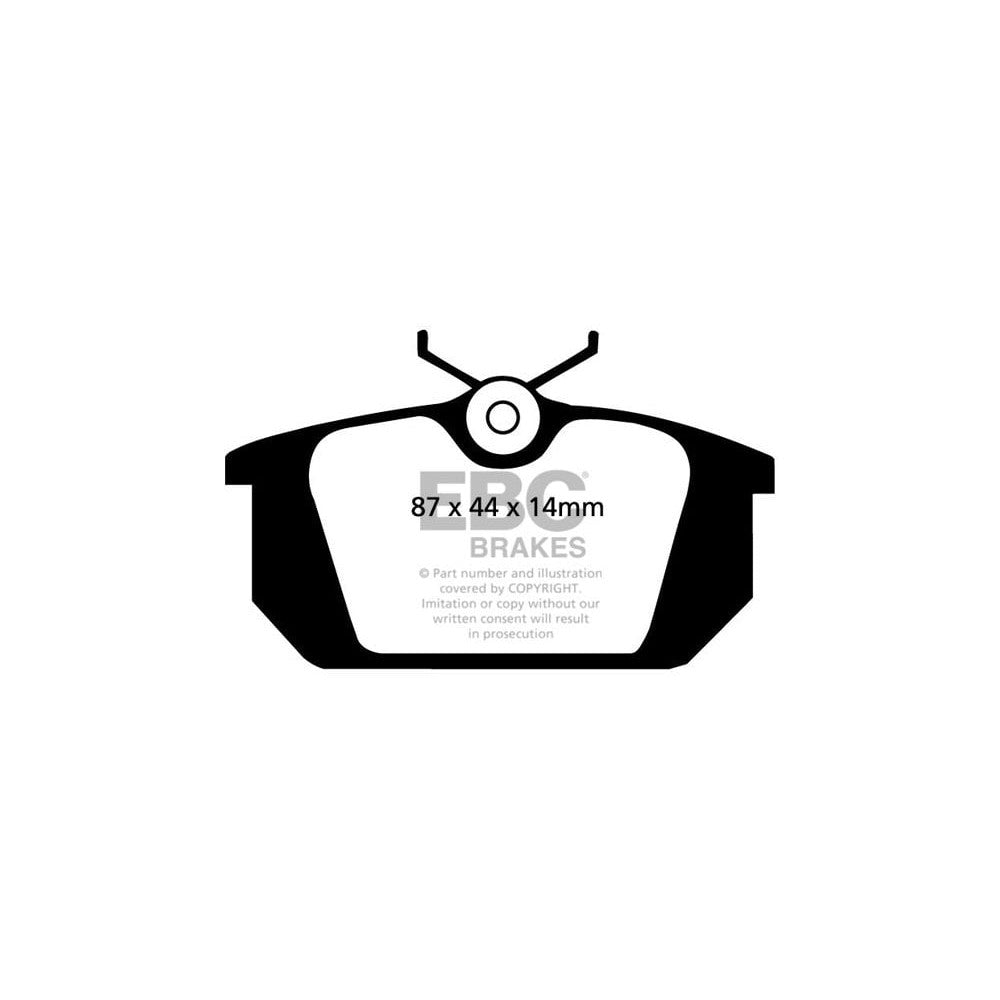EBC Redstuff Brake Pads 87mm x 44mm DP3596C - Rear