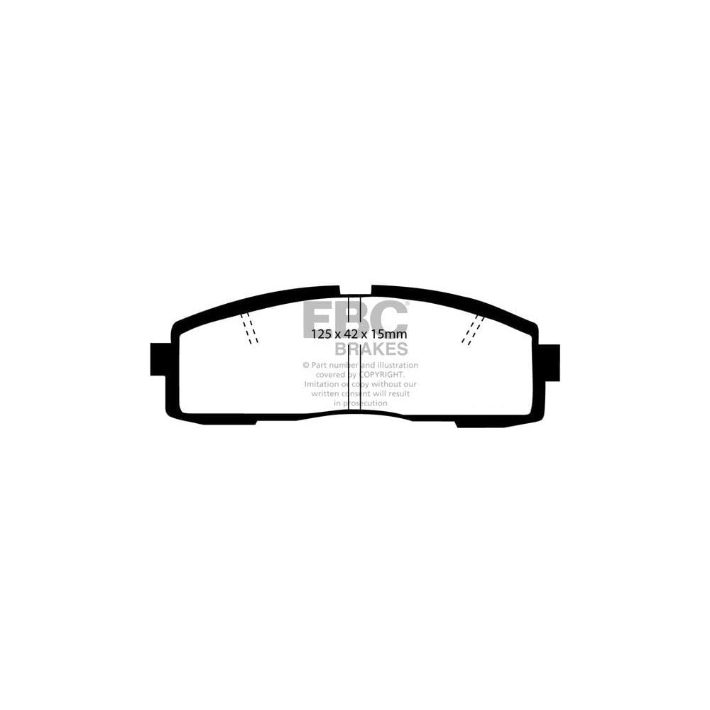 EBC Redstuff Brake Pads 125mm x 42mm DP3608/2C - Rear
