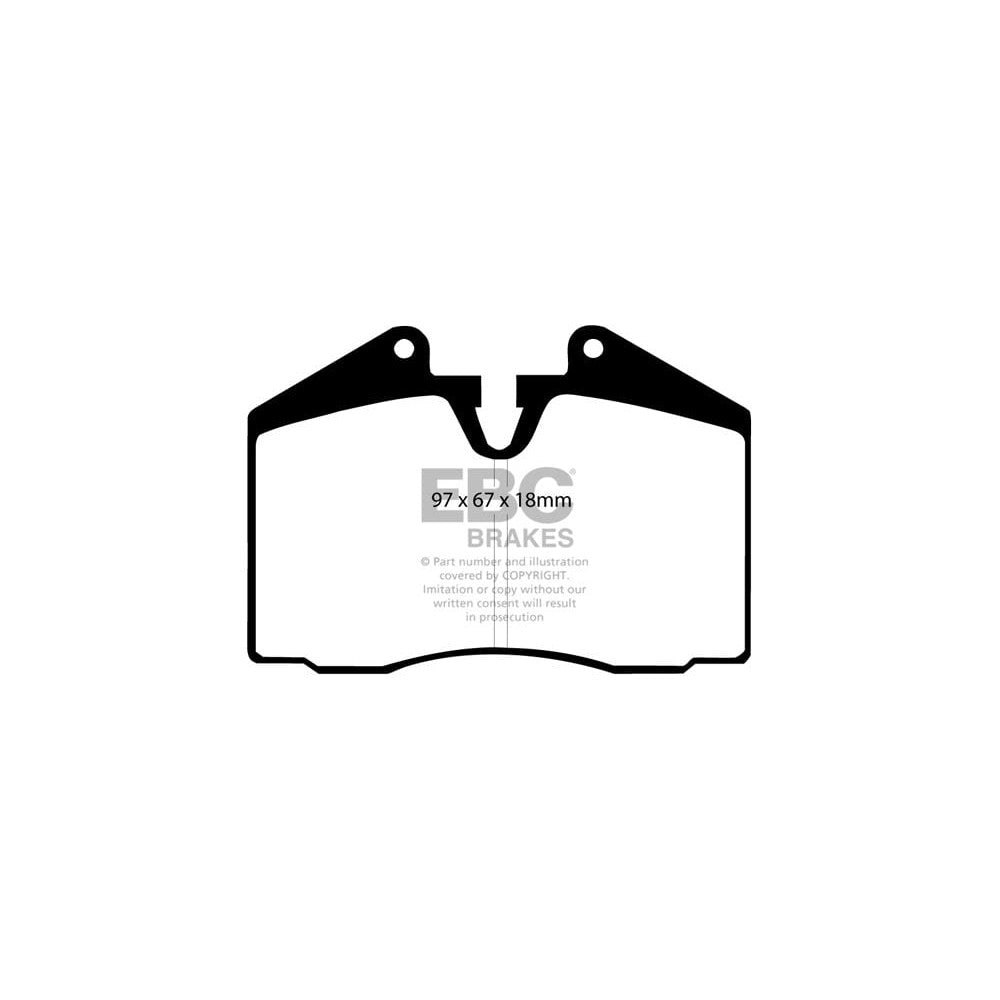 EBC Bluestuff NDX Brake Pads 97mm x 67mm DP5612NDX - Front