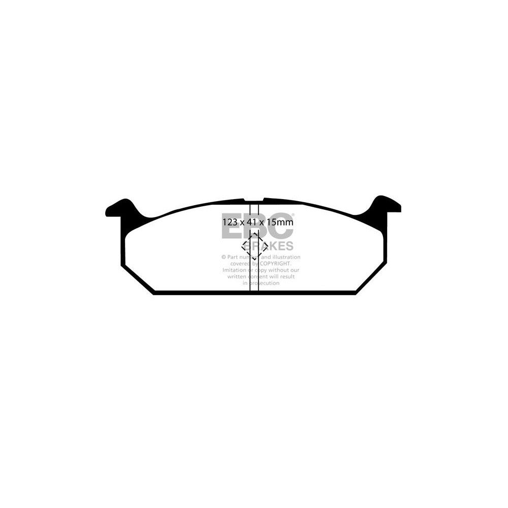 EBC Ultimax Brake Pads 123mm x 41mm DP613 - Front