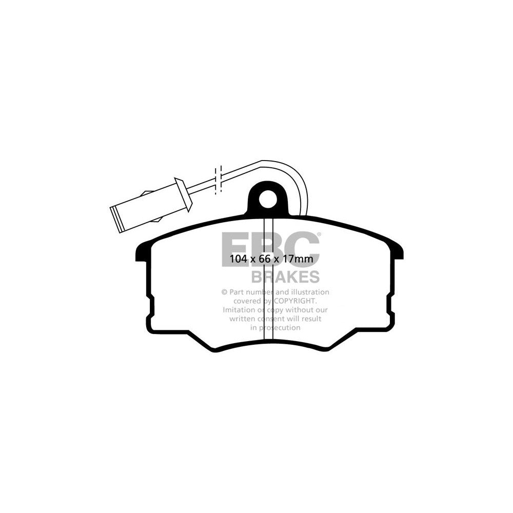 EBC Ultimax Brake Pads 104mm x 66mm DP616/2 - Front