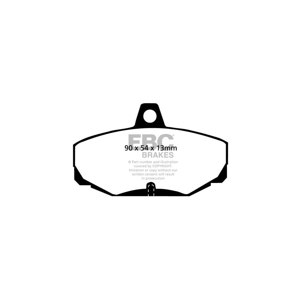 EBC Bluestuff B Brake Pads 90mm x 54mm DP5617B - Rear