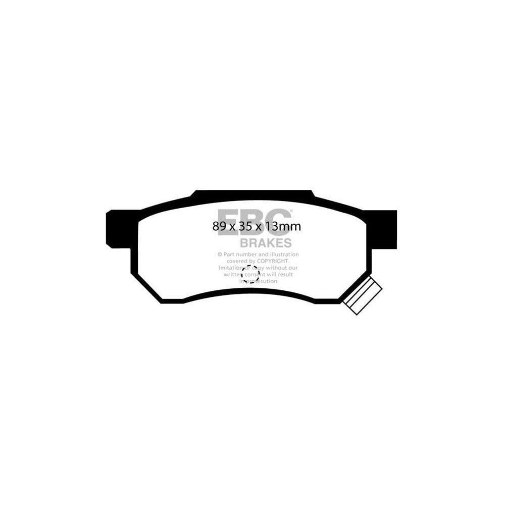 EBC Redstuff Brake Pads 89mm x 35mm DP3642/2C - Rear