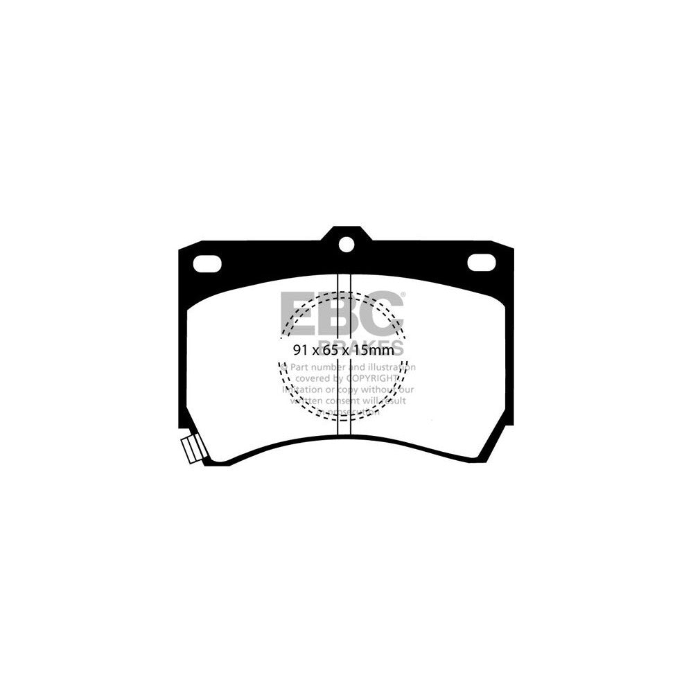 EBC Ultimax Brake Pads 91mm x 65mm DP655 - Front