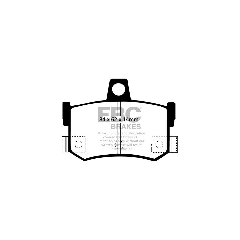 EBC Ultimax Brake Pads 84mm x 62mm DP662/2 - Rear