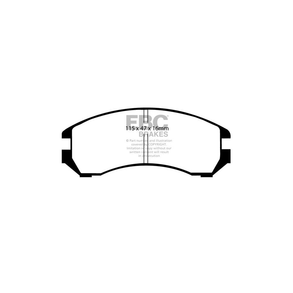 EBC Ultimax Brake Pads 115mm x 47mm DP665 - Front
