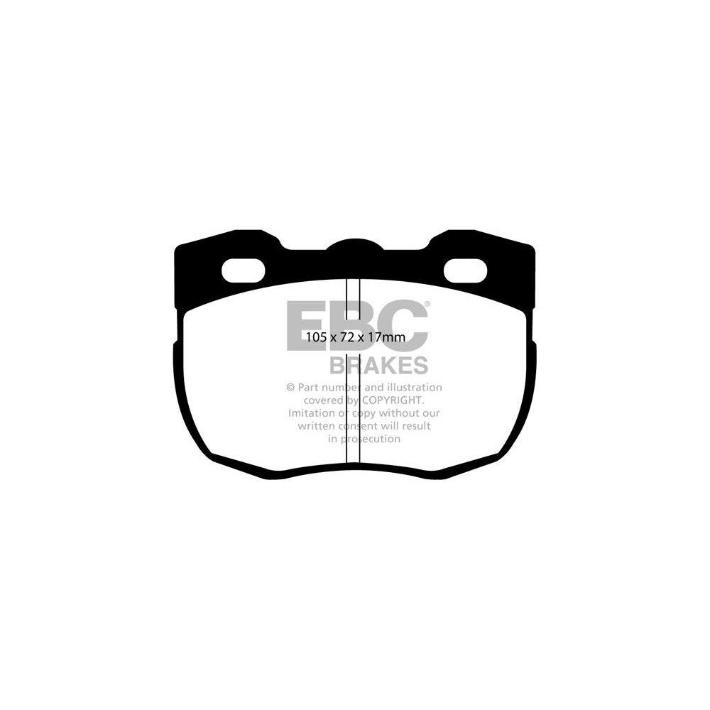 EBC Ultimax Brake Pads 105mm x 72mm DP713 - Front