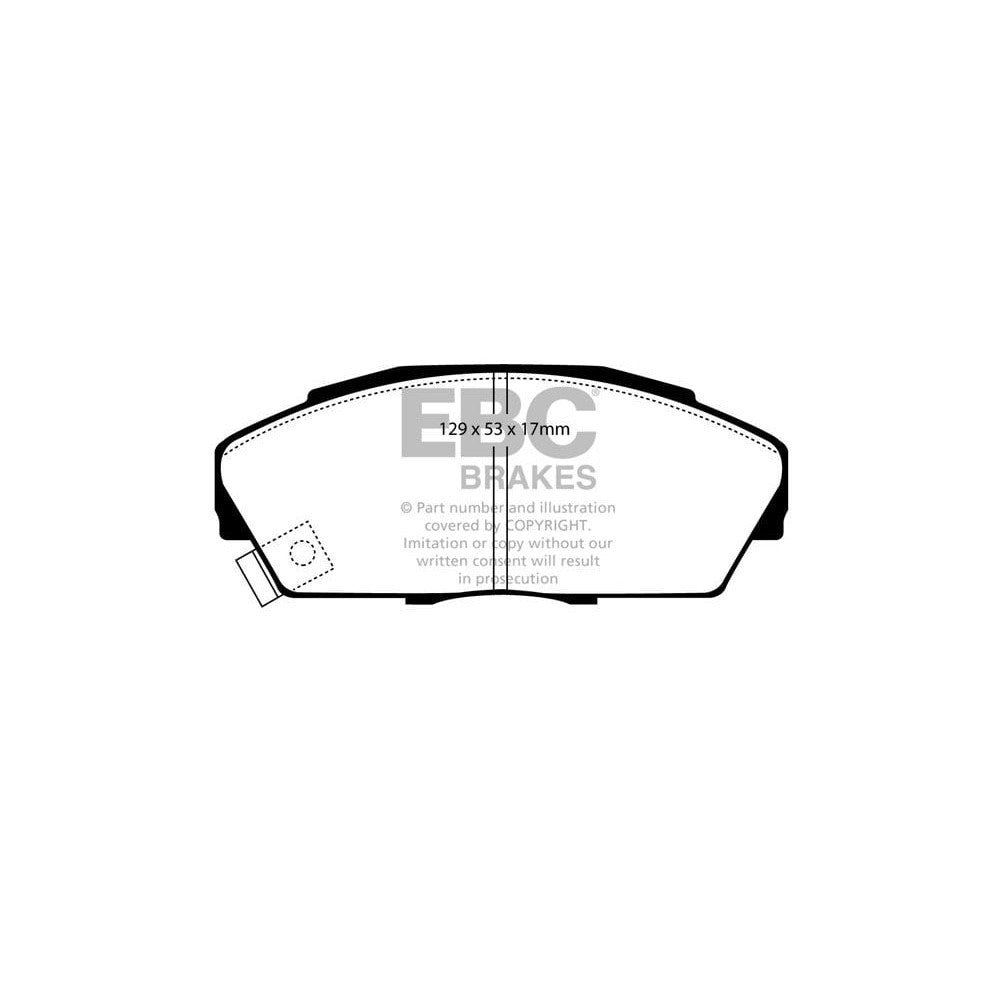 EBC Ultimax Brake Pads 129mm x 53mm DP719/2 - Front