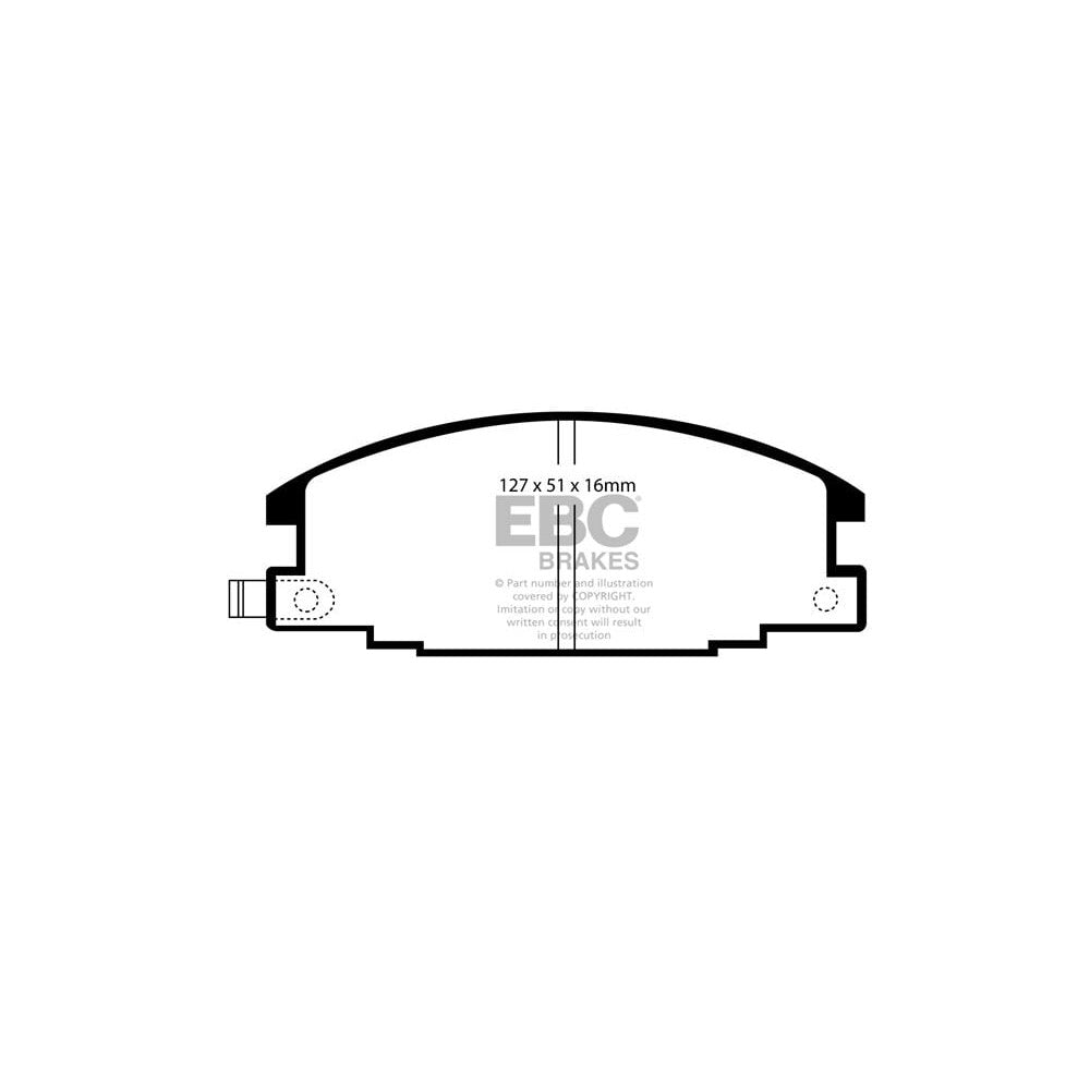 EBC Greenstuff 6000 Brake Pads 127mm x 51mm DP6746 - Front