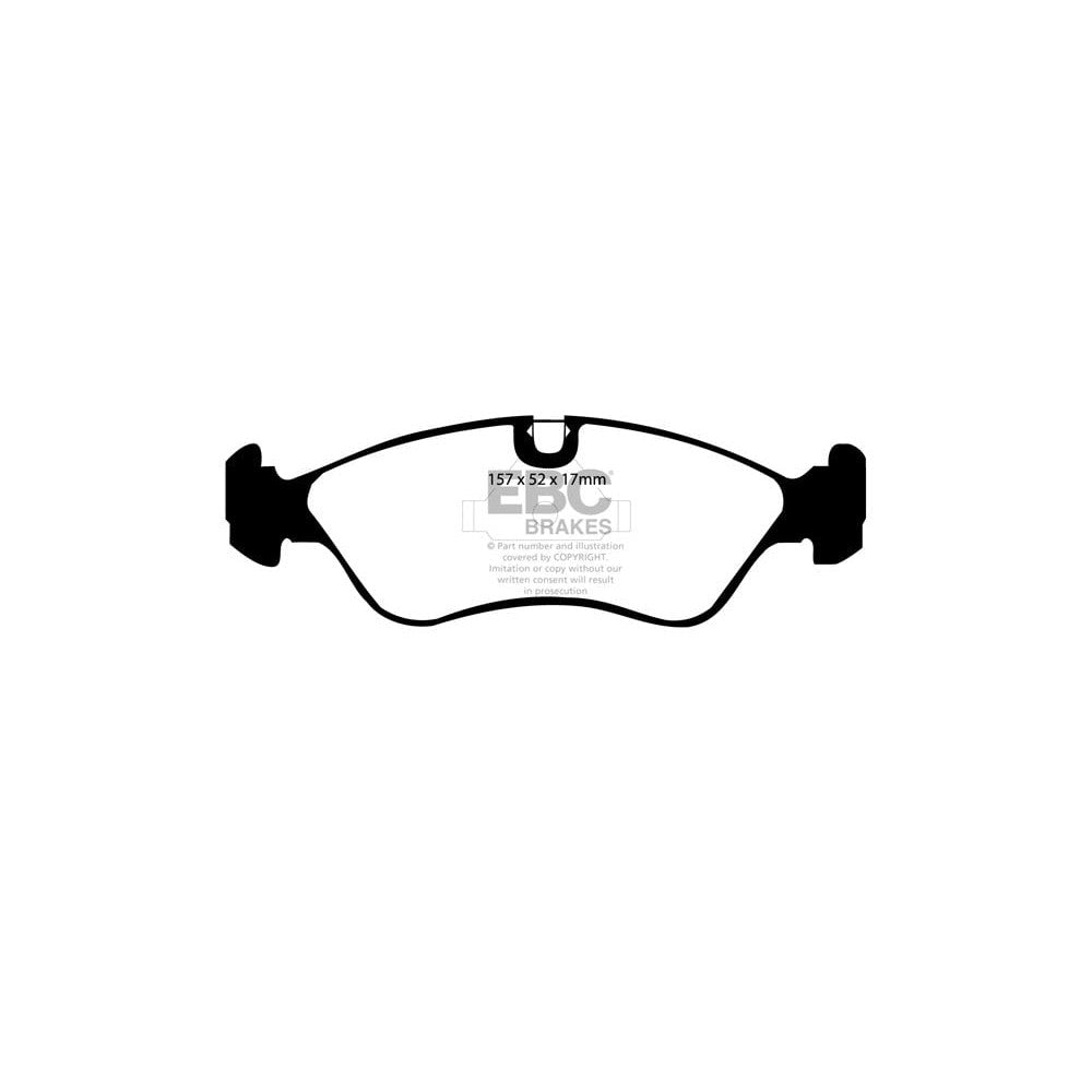 EBC Yellowstuff Brake Pads 157mm x 52mm DP4760R - Front