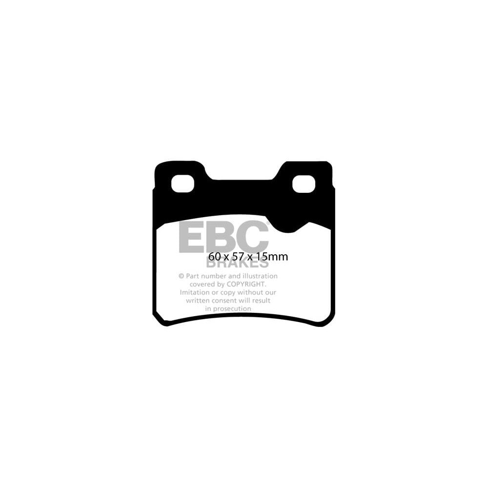EBC Greenstuff 2000 Brake Pads 60mm x 57mm DP2761 - Rear