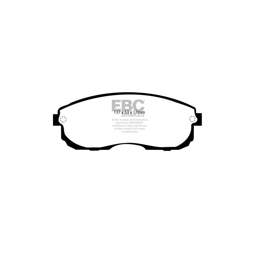 EBC Ultimax Brake Pads 137mm x 53mm DP775 - Front