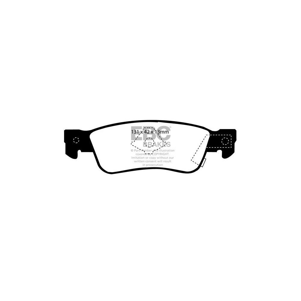 EBC Ultimax Brake Pads 131mm x 42mm DP777 - Rear
