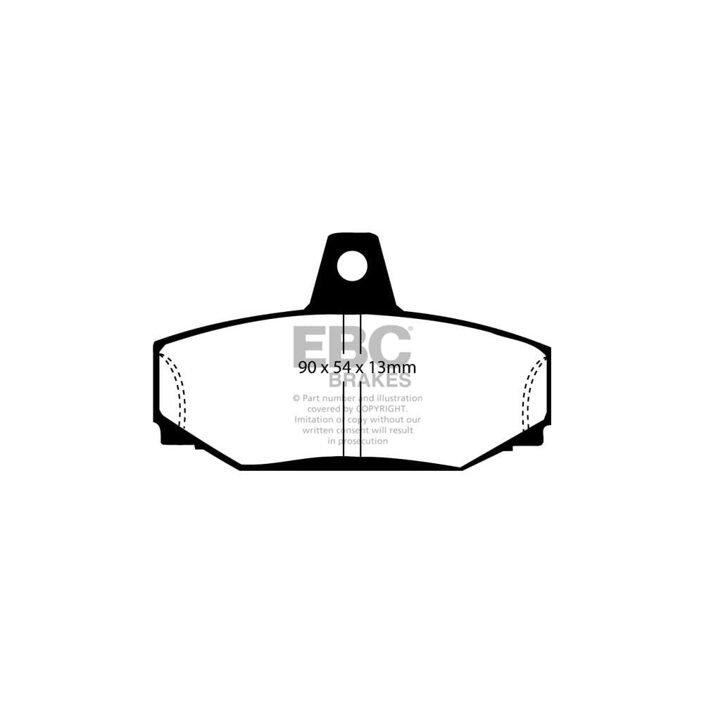 EBC Greenstuff 2000 Brake Pads 90mm x 54mm DP2793 - Rear