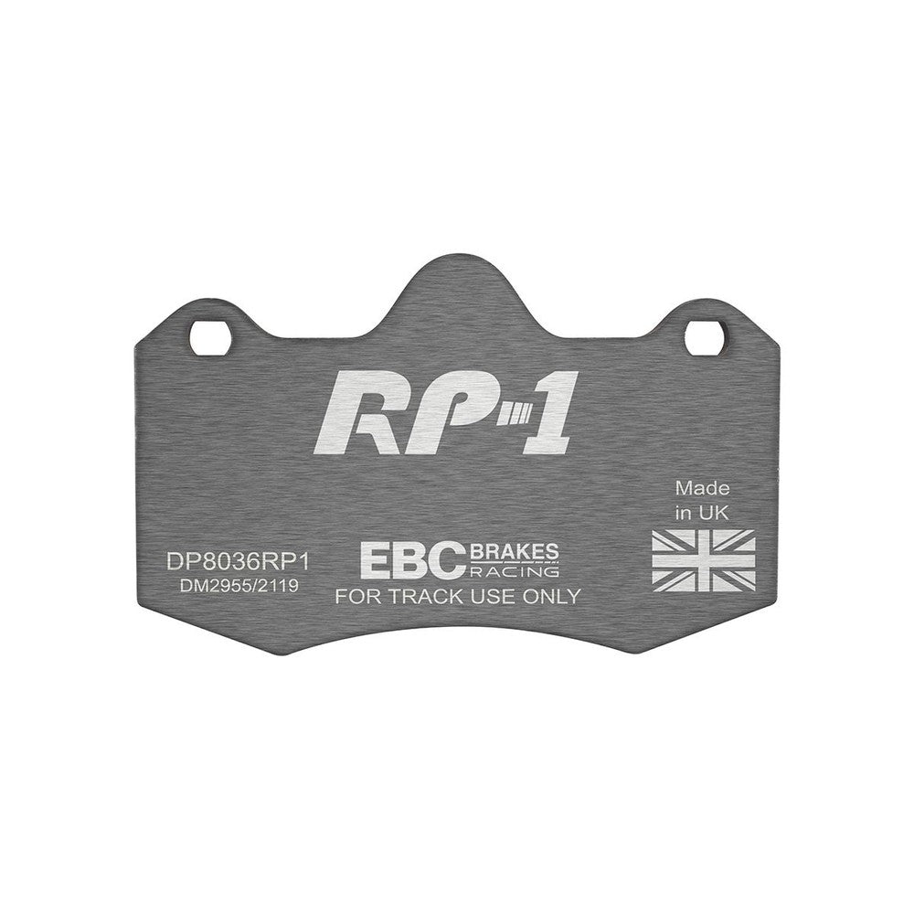 EBC RP-1 Brake Pads 128mm x 81mm DP8036RP1 - Front