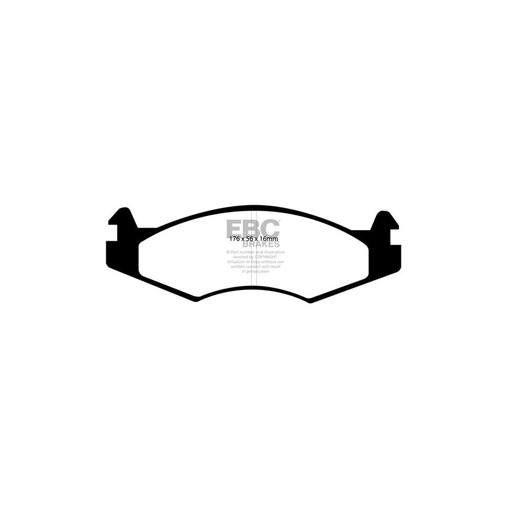 EBC Ultimax Brake Pads 176mm x 56mm DP813 - Front