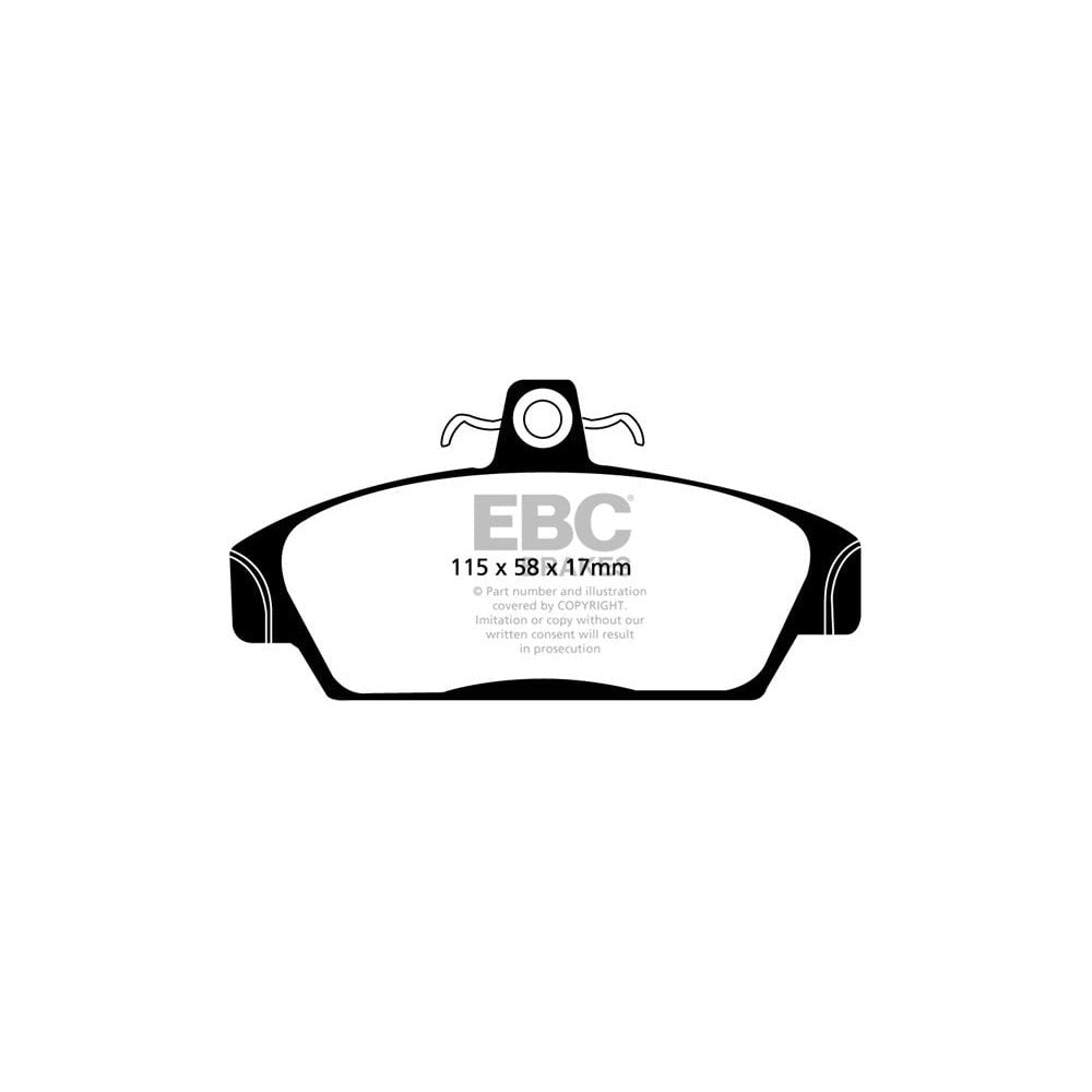 EBC Yellowstuff Brake Pads 115mm x 58mm DP4817R - Front
