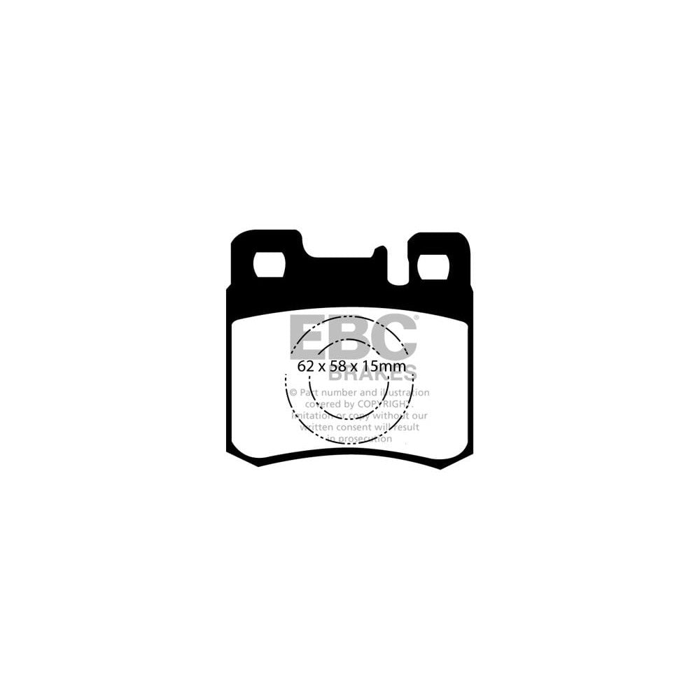 EBC Yellowstuff Brake Pads 62mm x 58mm DP4846R - Rear