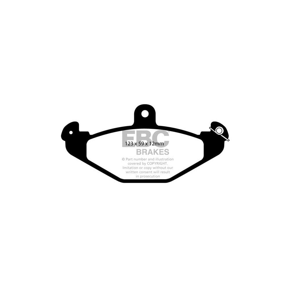 EBC Bluestuff B Brake Pads 123mm x 59mm DP5885/2B - Rear