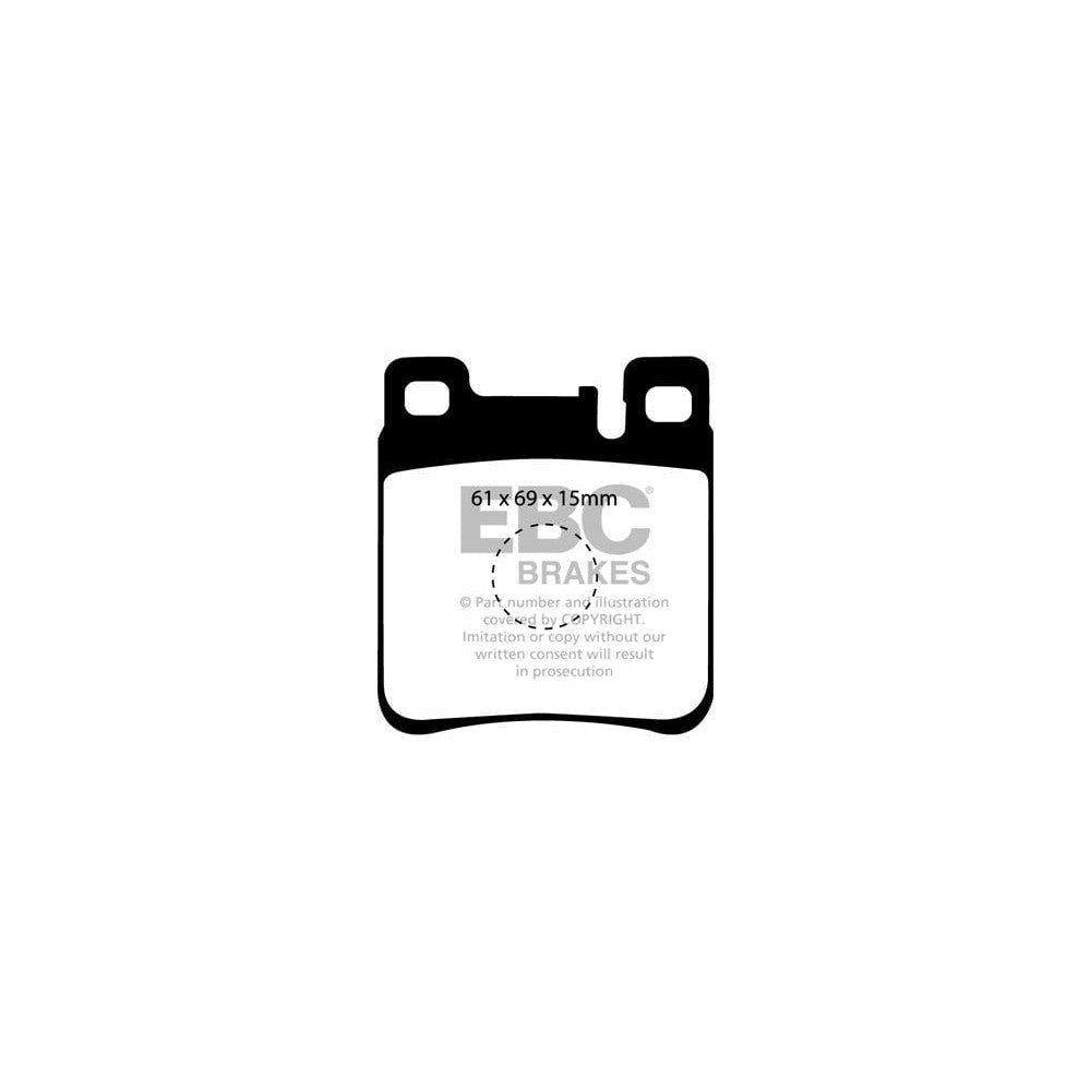 EBC Ultimax Brake Pads 61mm x 69mm DP887 - Rear