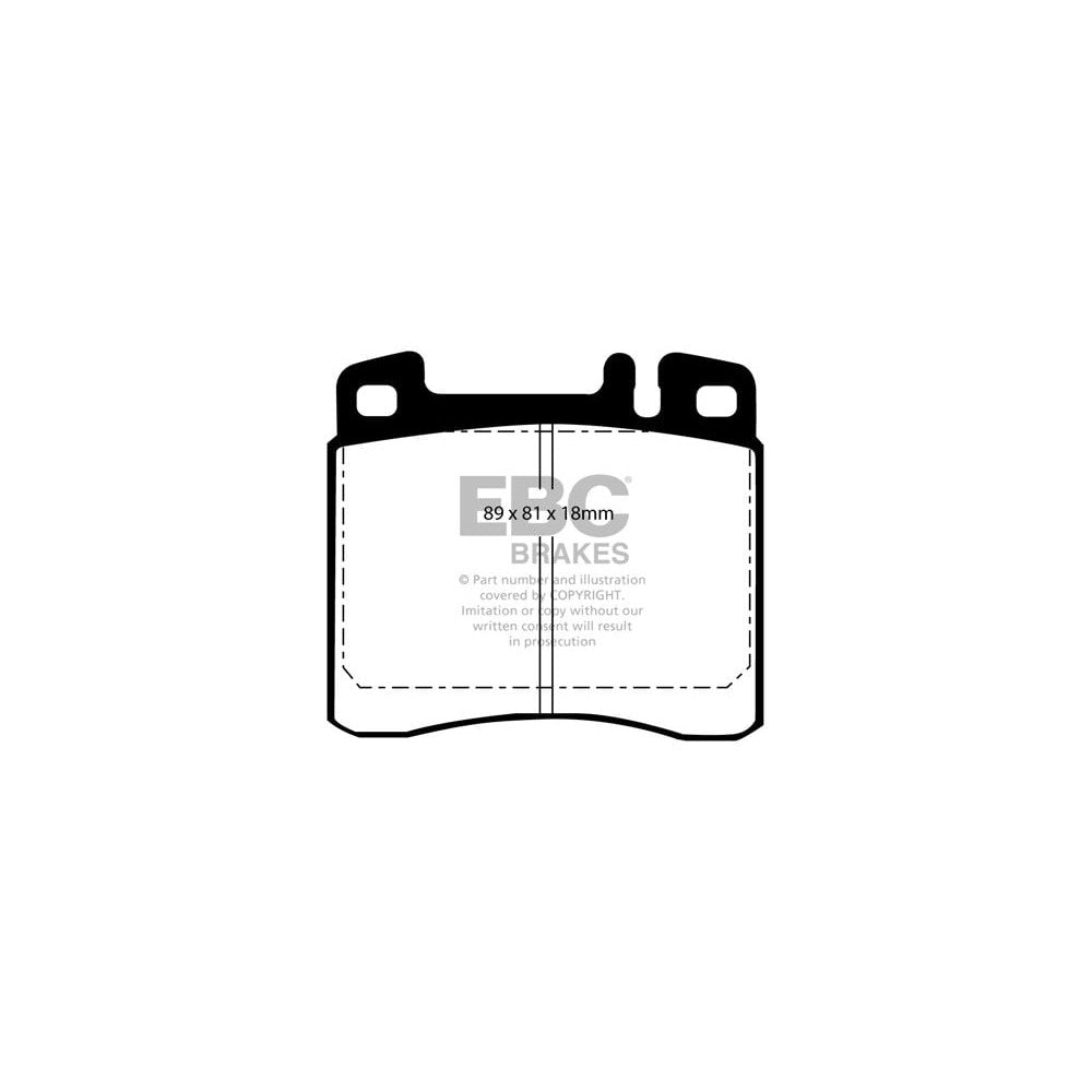 EBC Ultimax Brake Pads 89mm x 81mm DP888 - Front