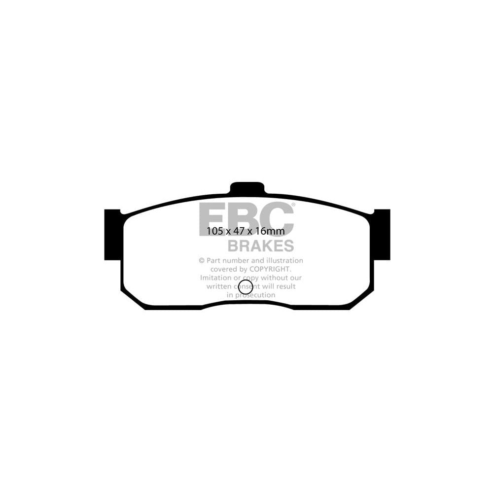 EBC Yellowstuff Brake Pads 105mm x 47mm DP4889R - Rear