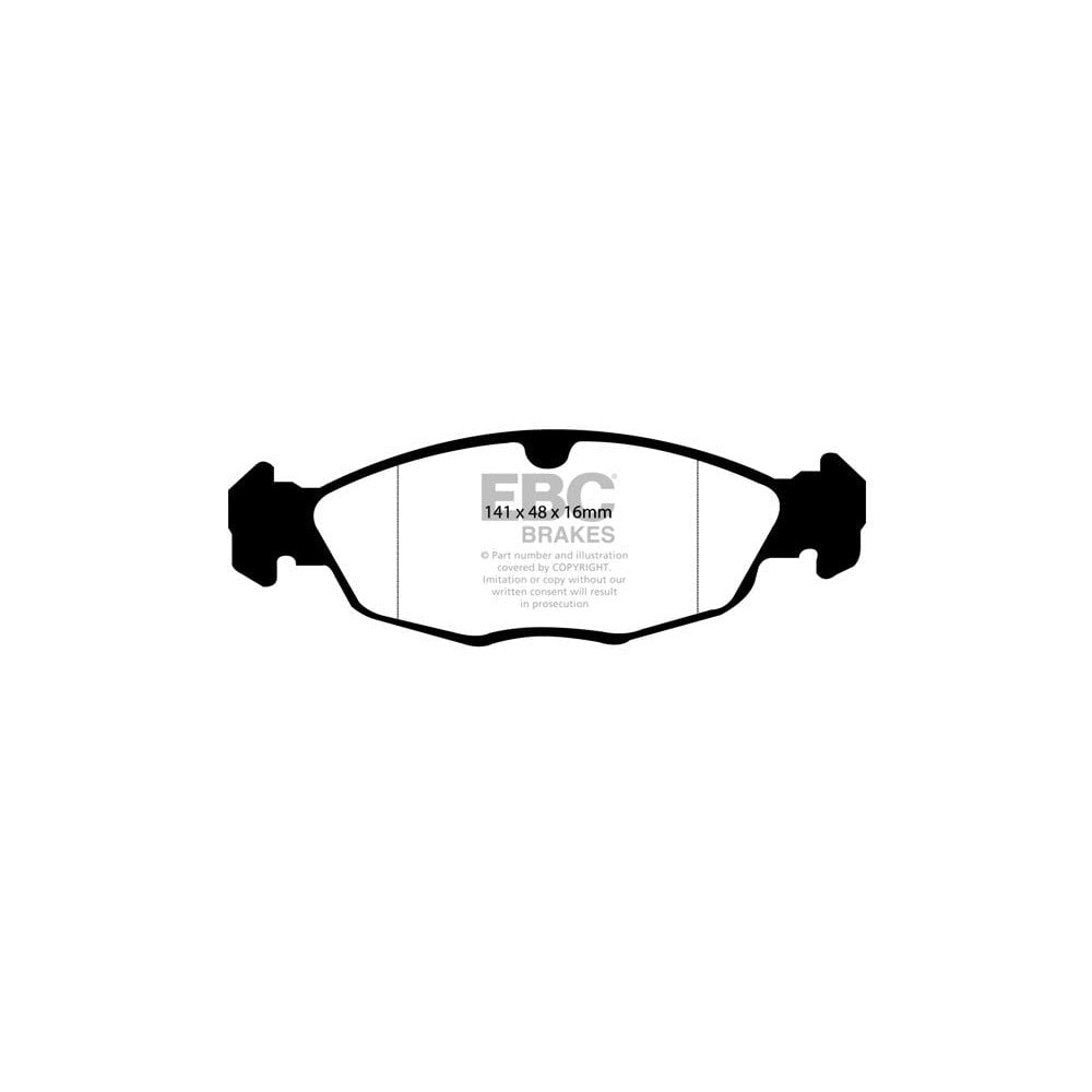 EBC Yellowstuff Brake Pads 141mm x 48mm DP4940R - Front