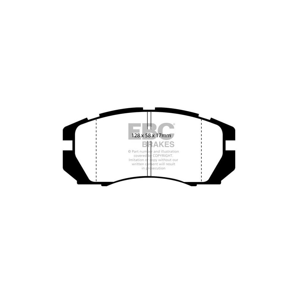EBC Ultimax Brake Pads 128mm x 58mm DP966 - Front