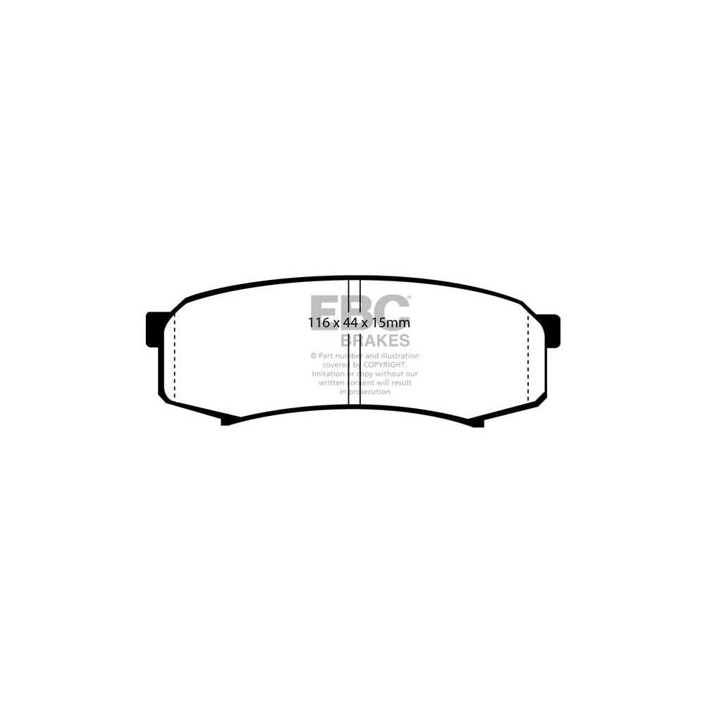 EBC Greenstuff 6000 Brake Pads 116mm x 44mm DP6993 - Rear