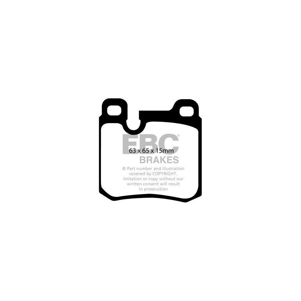 EBC Yellowstuff Brake Pads 63mm x 65mm DP4996R - Rear