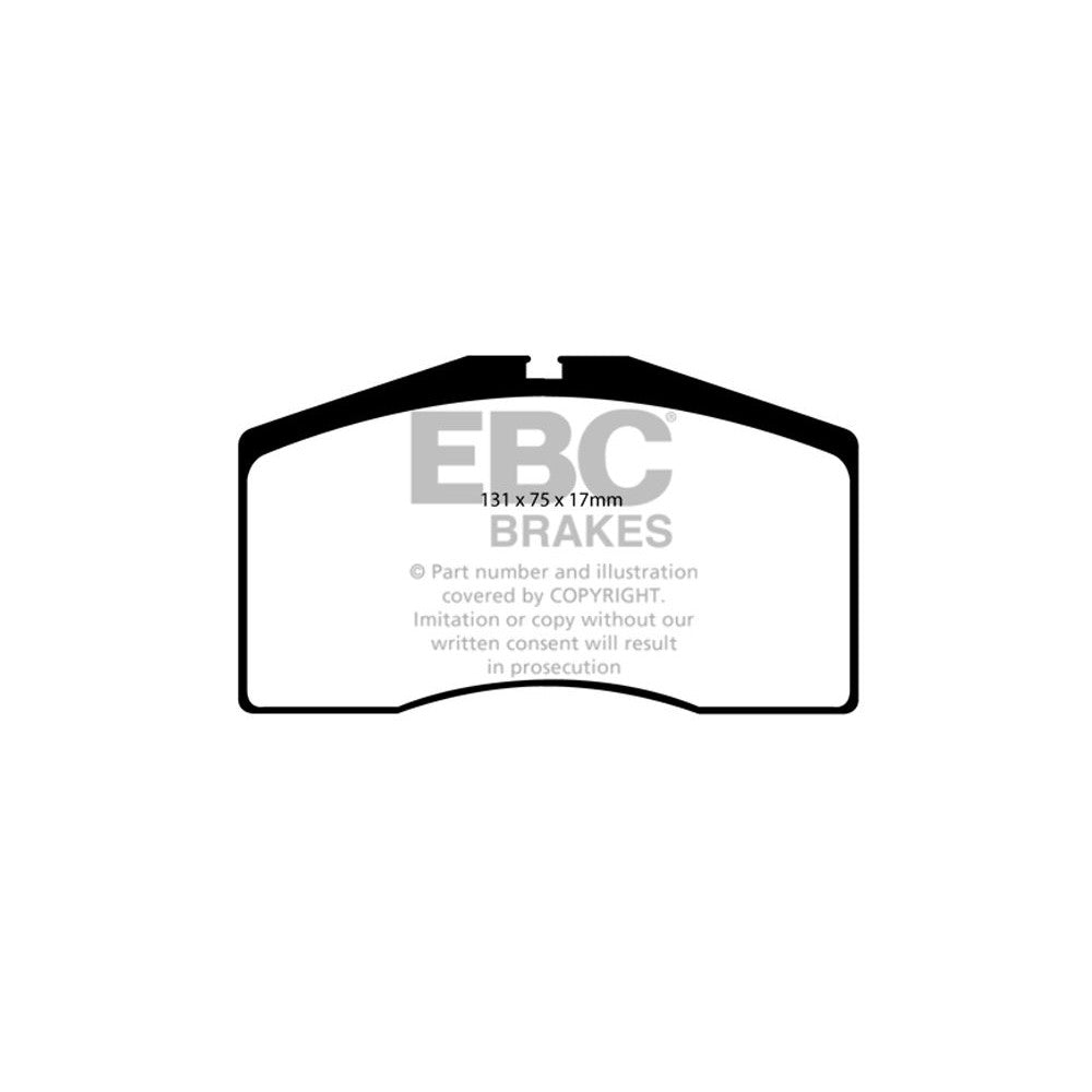 EBC Yellowstuff Brake Pads 131mm x 75mm DP4997R - Front
