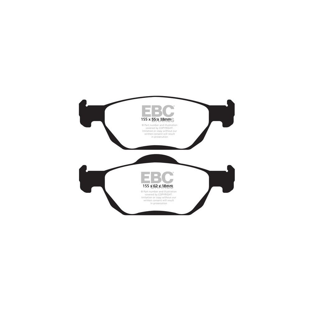 EBC Ultimax Brake Pads 155mm x 62mm DPX2000 - Front