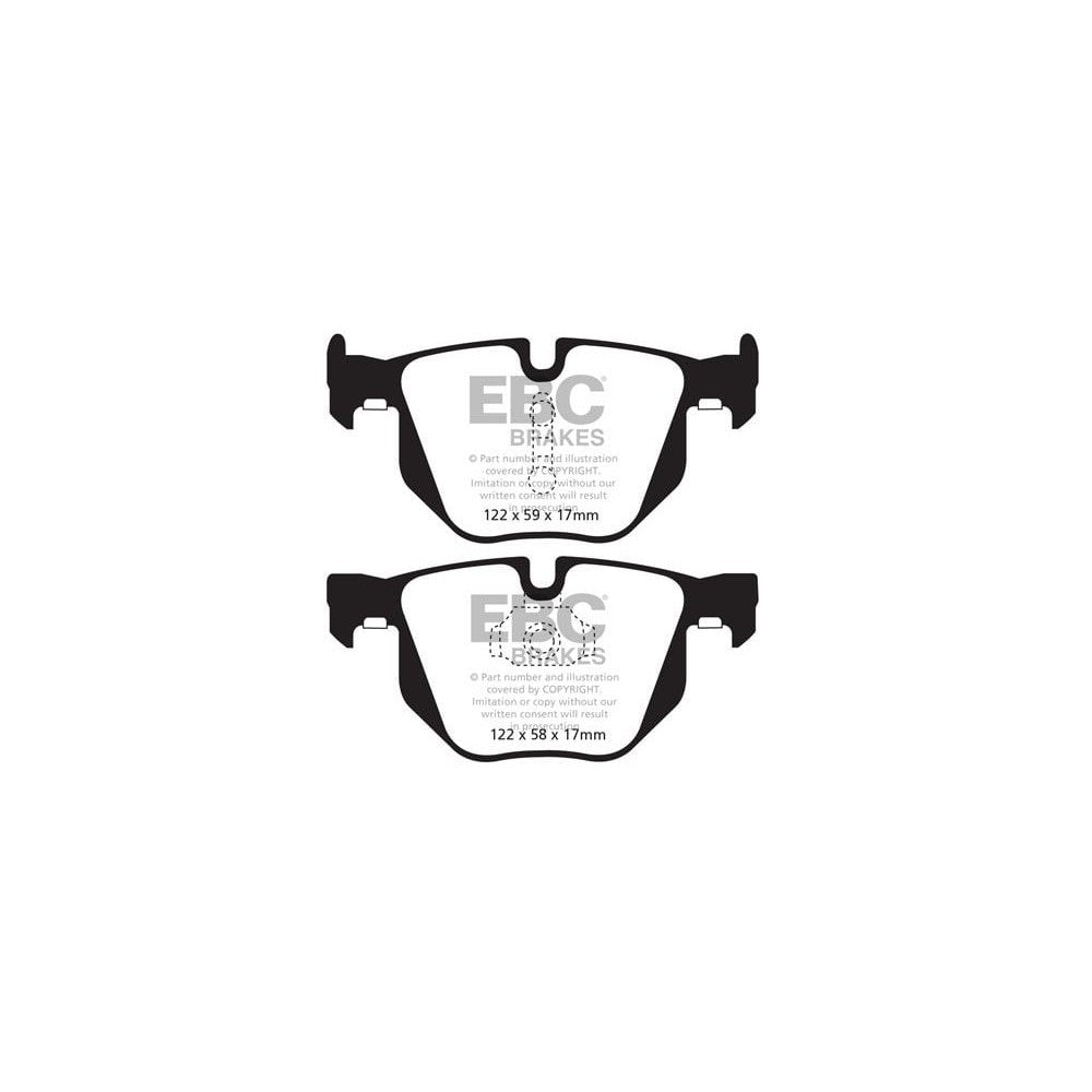 EBC Ultimax Brake Pads 122mm x 58mm DPX2009 - Rear