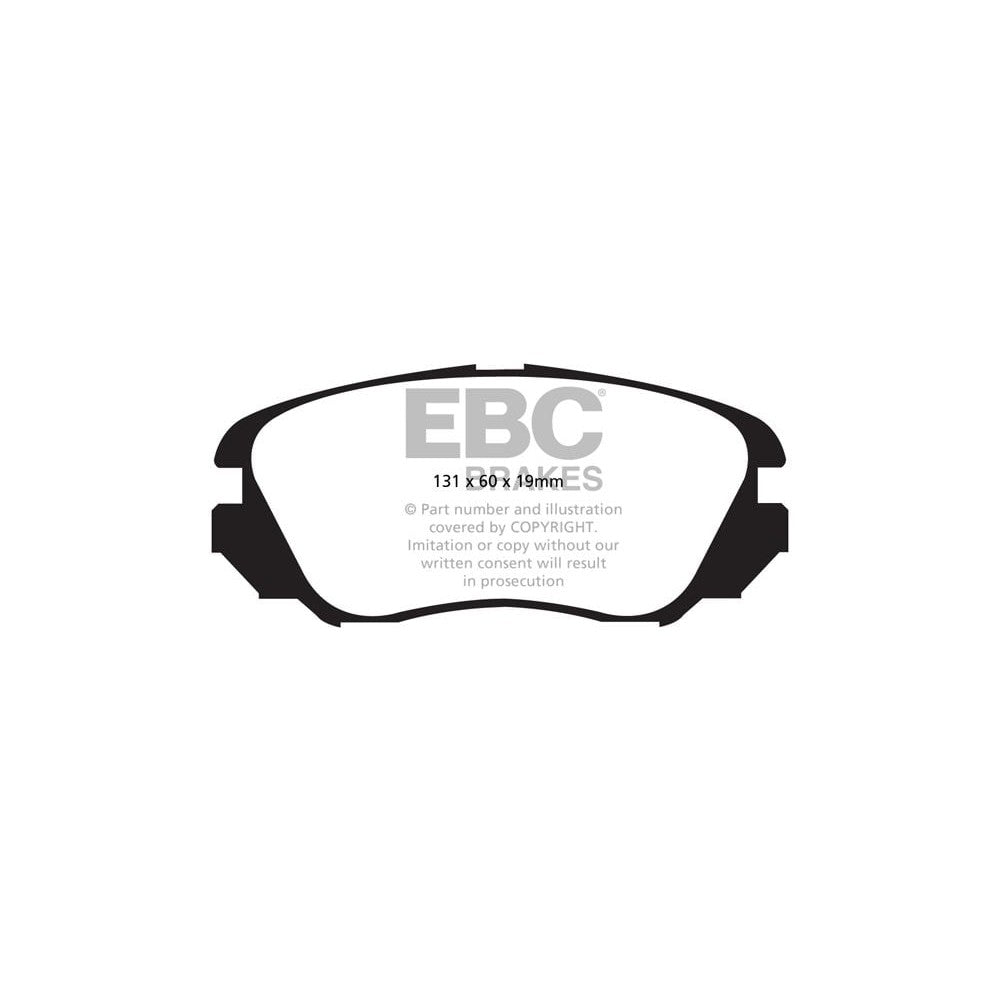 EBC Yellowstuff Brake Pads 131mm x 60mm DP42013R - Front