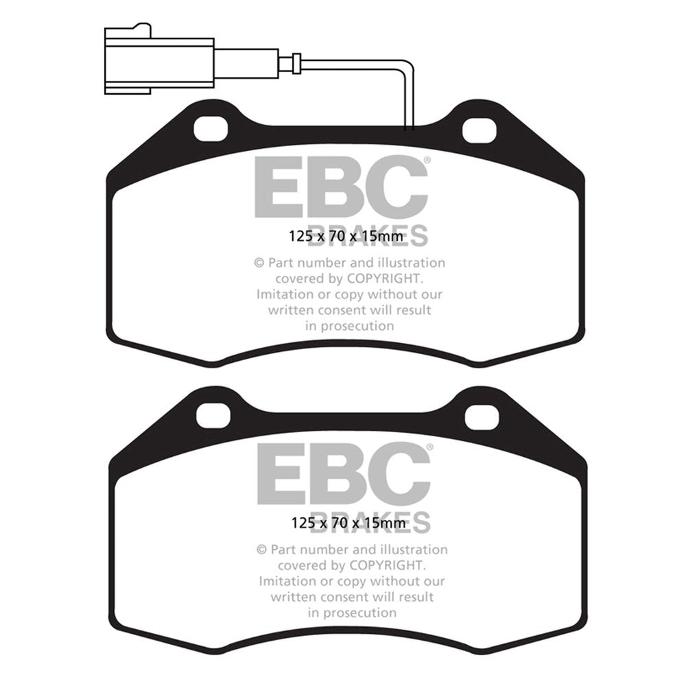 EBC Ultimax Brake Pads 125mm x 70mm DPX2021 - Front