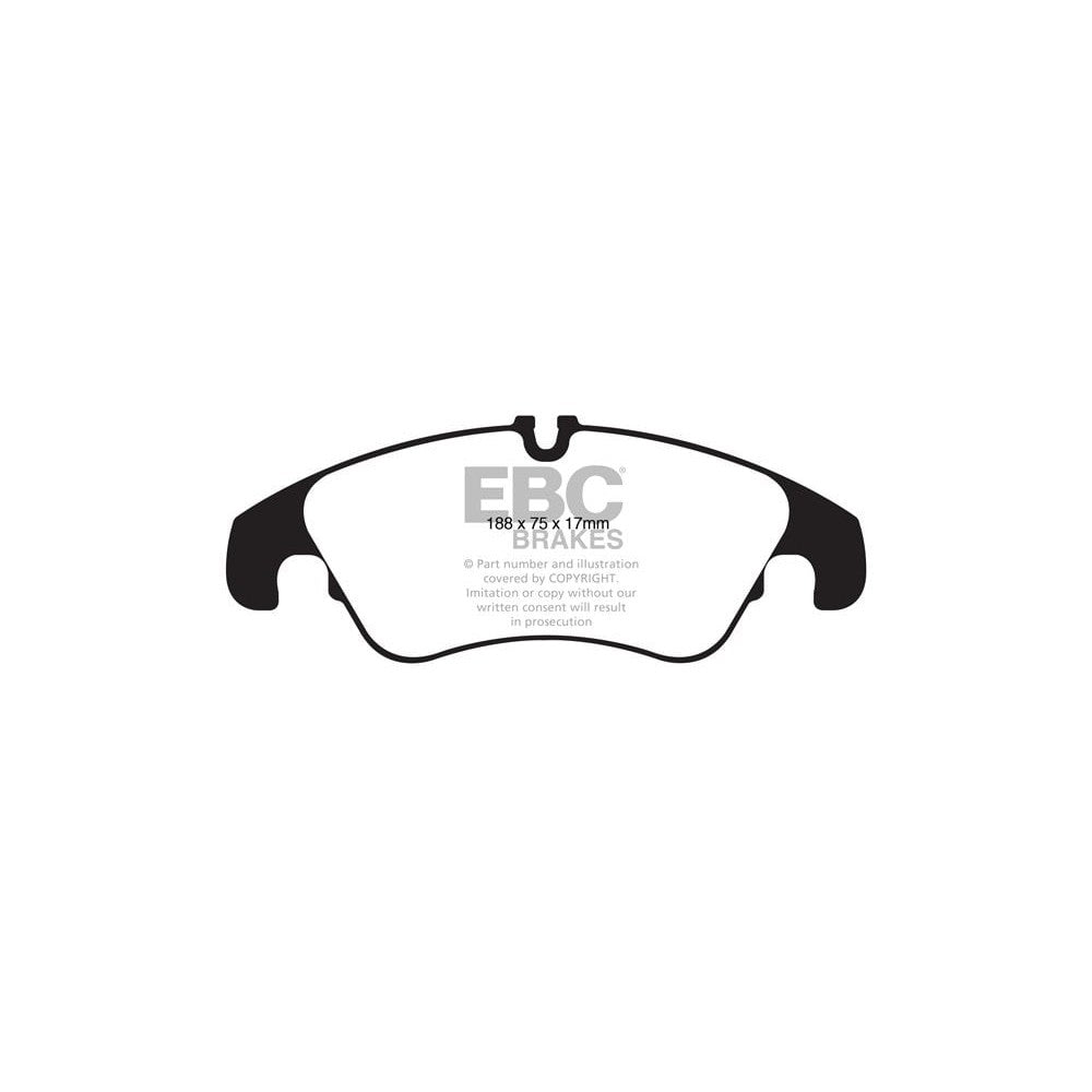 EBC Greenstuff 6000 Brake Pads 188mm x 75mm DP62022 - Front