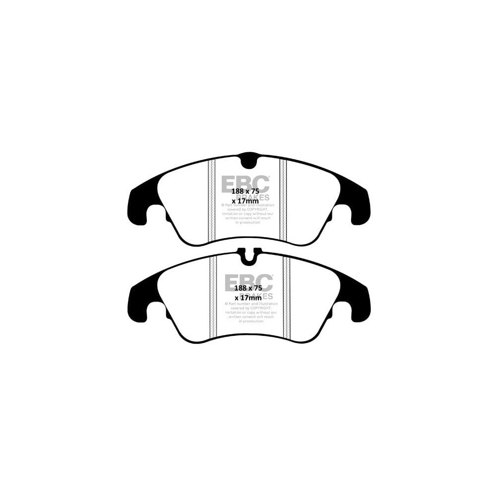 EBC Bluestuff NDX Brake Pads 188mm x 75mm DP52055NDX - Front