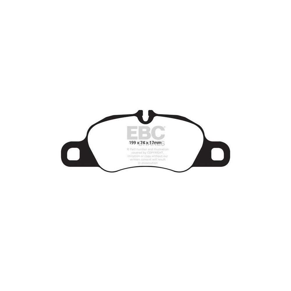 EBC Bluestuff NDX Brake Pads 199mm x 74mm DP52057NDX - Front