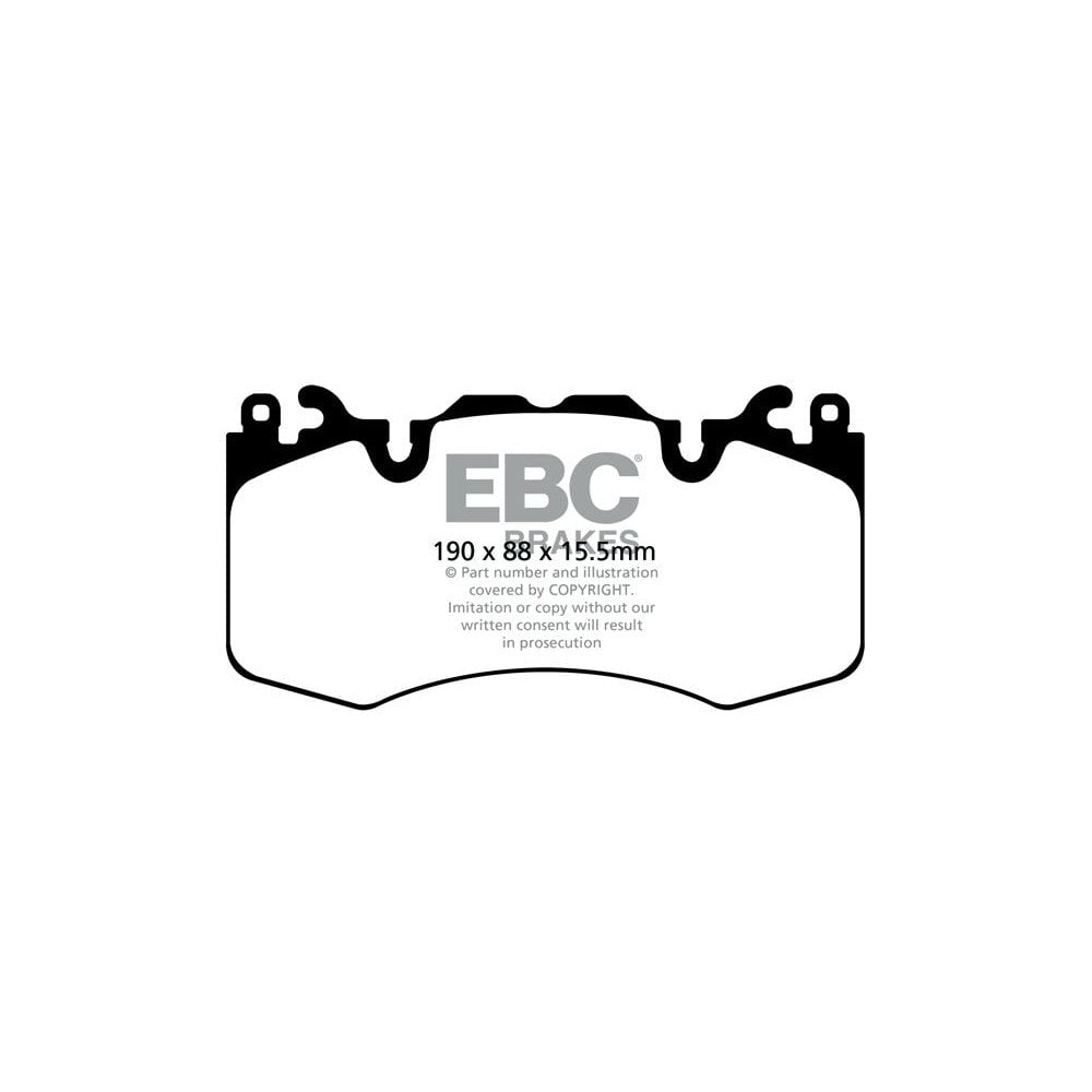 EBC Bluestuff NDX Brake Pads 190mm x 88mm DP52064NDX - Front