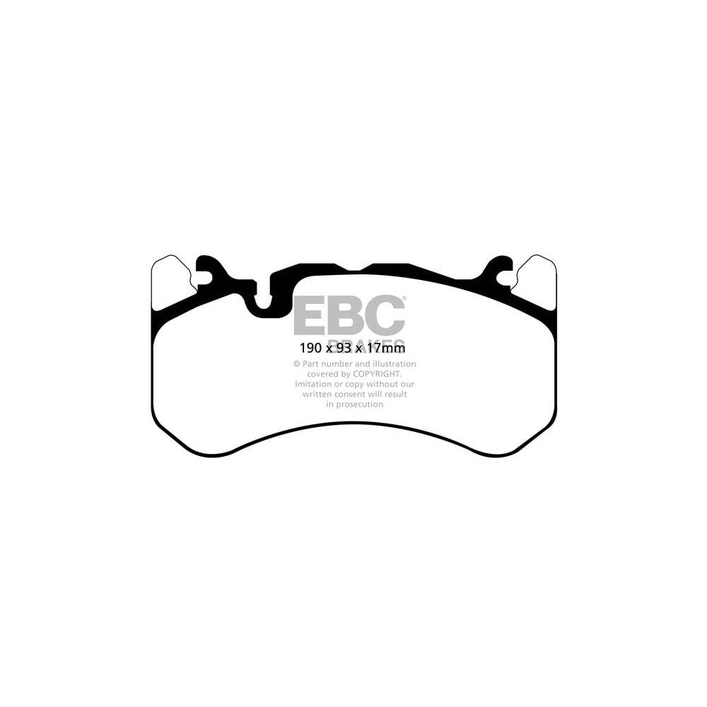 EBC Bluestuff NDX Brake Pads 190mm x 93mm DP52081NDX - Front