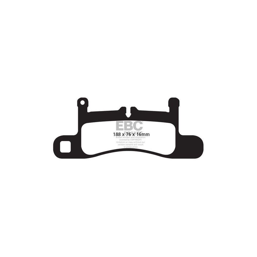 EBC RP-X Brake Pads 188mm x 76mm DP82098RPX - Rear