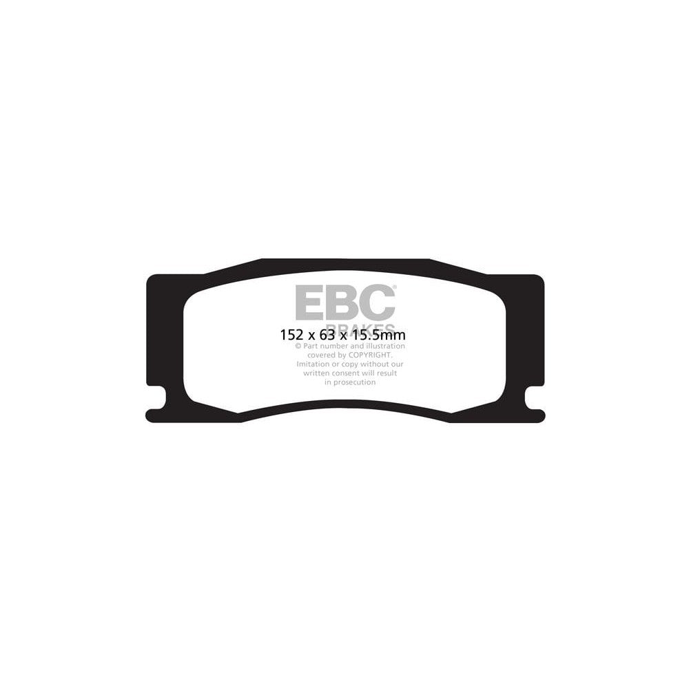 EBC Bluestuff NDX Brake Pads 152mm x 63mm DP52111NDX - Front