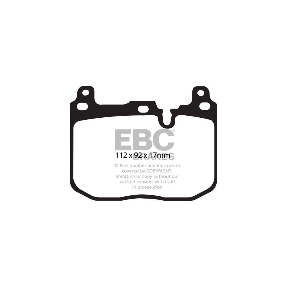 EBC Ultimax Brake Pads 112mm x 92mm DPX2130 - Front