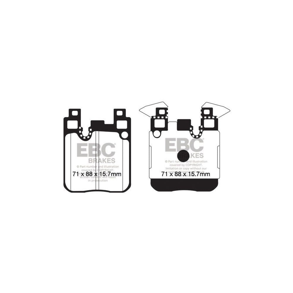 EBC RP-X Brake Pads 71mm x 88mm DP82133RPX - Rear