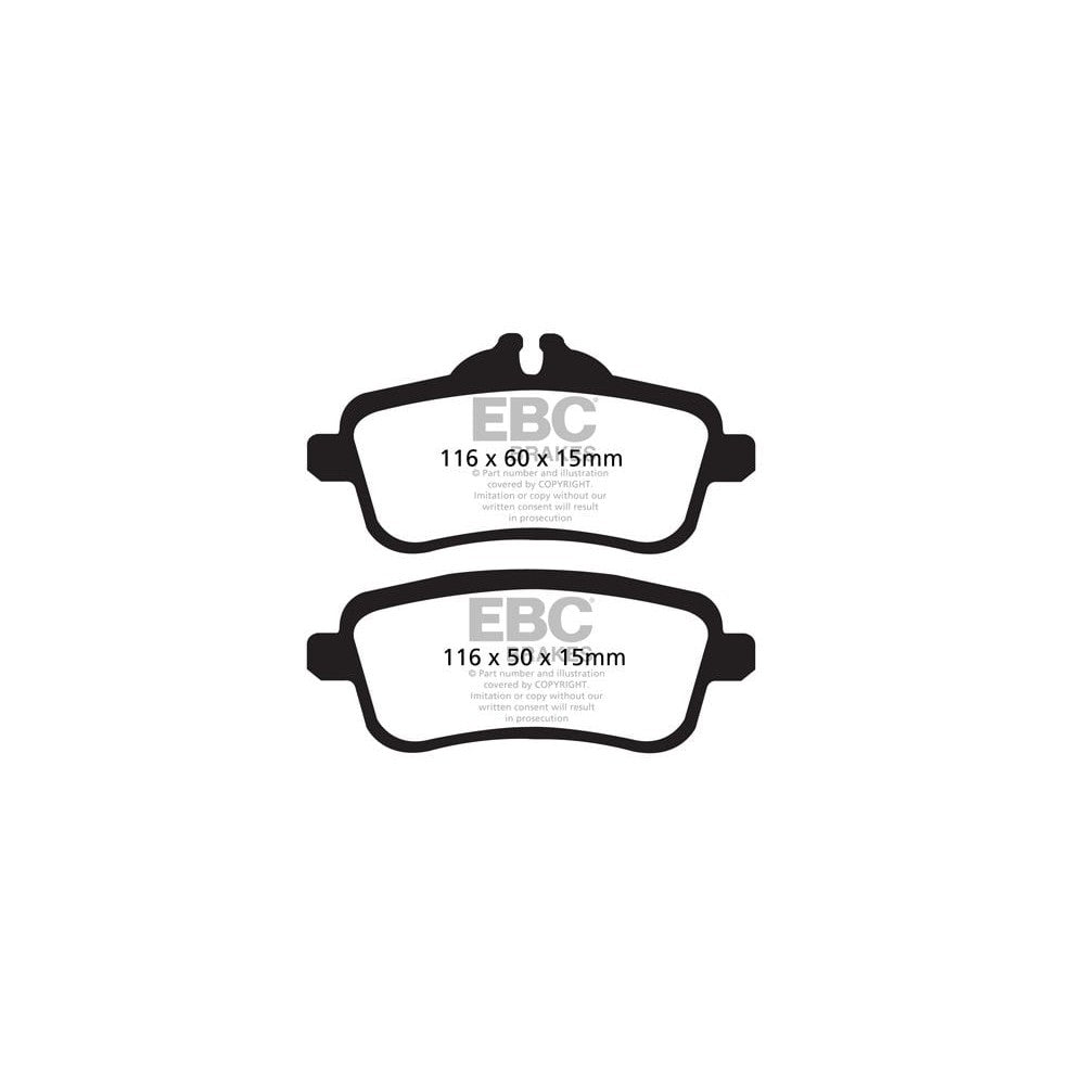 EBC Ultimax Brake Pads 116mm x 60mm DPX2137 - Rear