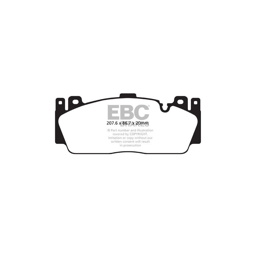 EBC Yellowstuff Brake Pads 208mm x 87mm DP42148R - Front